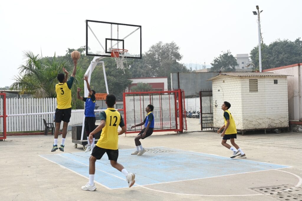 Outdoor team sports session for discipline building at Yoddhaa Defence Institute