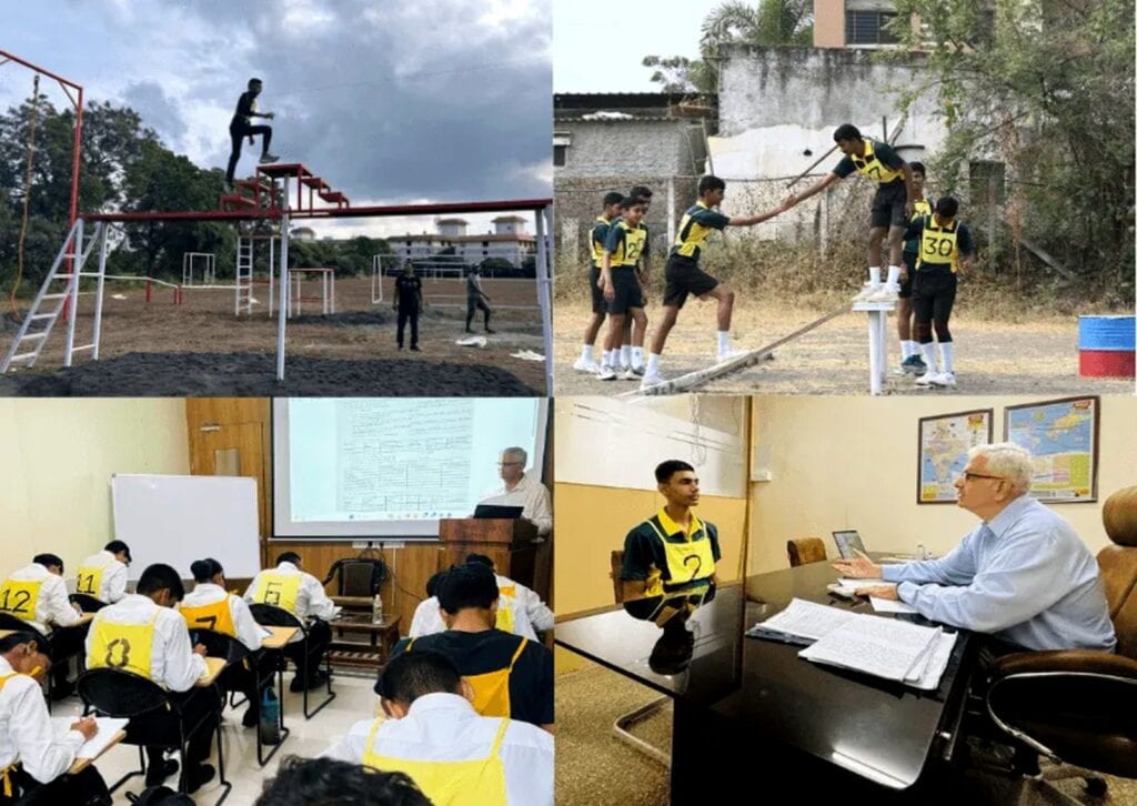 SSB preparation process at Yoddhaa Defence Institute with outdoor tasks and classroom training in Hinjewadi
