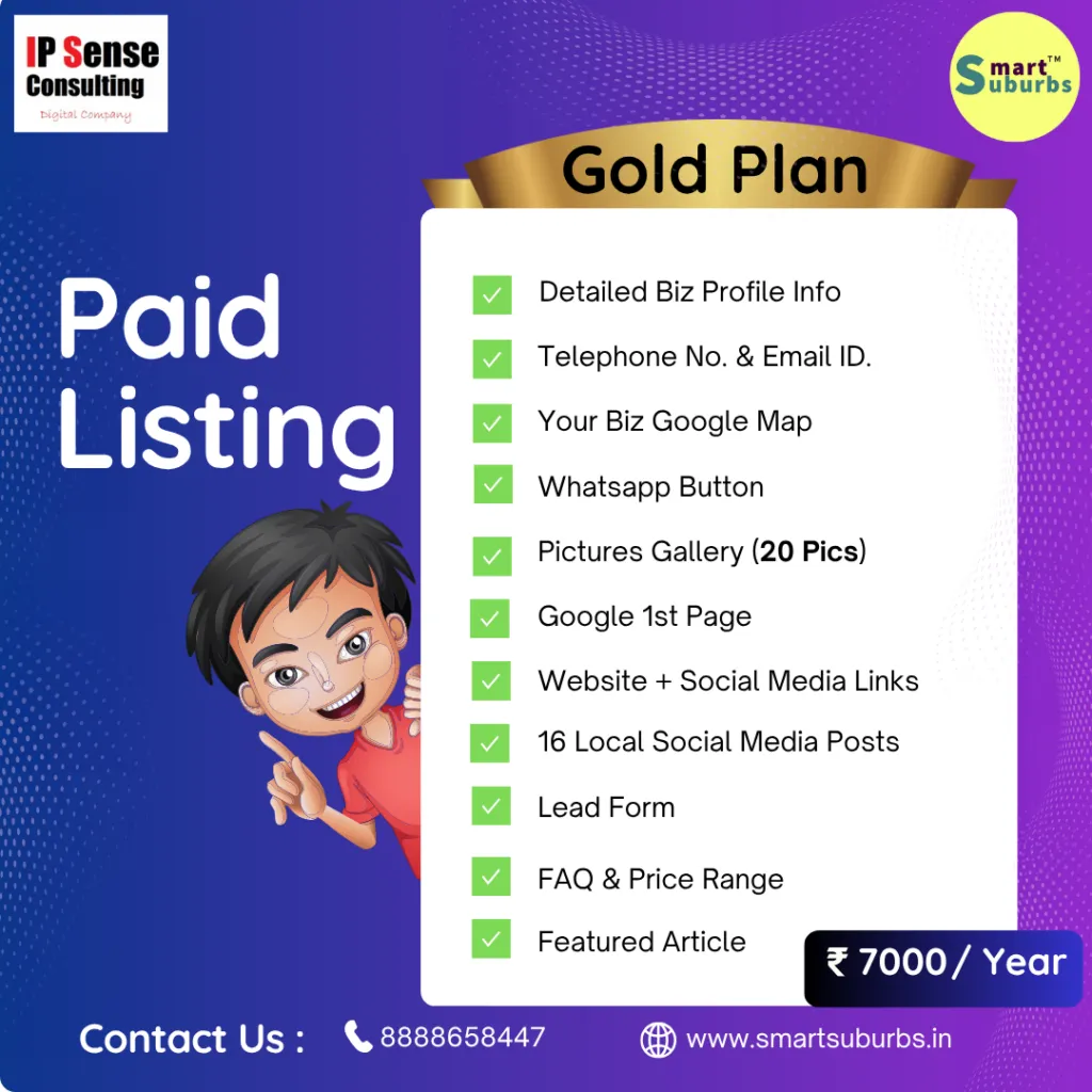 Paid Listing Gold Plan , Hinjawadi business directory , best digital marketing agency in pune